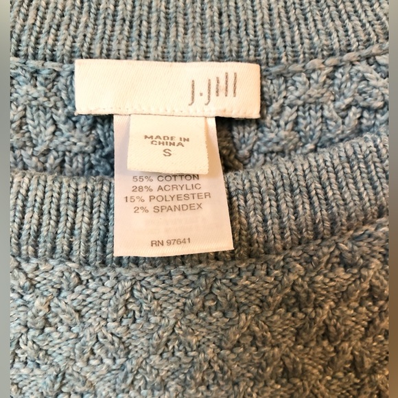 J. Jill Sweater Baby Blue with side buttons. Size S. EUC. - Picture 3 of 3